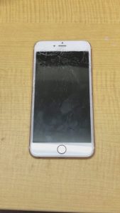 iPhone6sPlus ガラス割れ