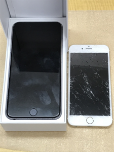 ガラス割れ iPhone6sPlus iPhone6