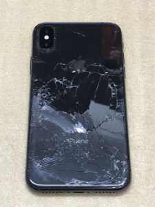 iPhoneX repair 背面ガラス割れ