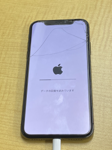 iPhone Repair 起動不良 データの回復を試みています